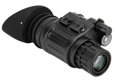 شب دید لوله سبز تقویت کننده تصویر نسل 3 کم نور 3X / 5X / 6X / 8X دوربینی تک چشم نصب شده در سر