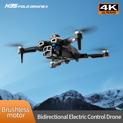 حرفه ای 4K HD ESC دو دوربین مینی Drone H35 Brushless Flow WIFI Quadcopter مانع اجتناب از راه دور