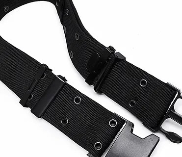 سیاه سریع آزاد شدن بیرونی ضد آب PP سفارشی Webbing کمربند تاکتیکی برای مردان آموزش تاکتیکی ورزش های در فضای باز و پیاده روی
