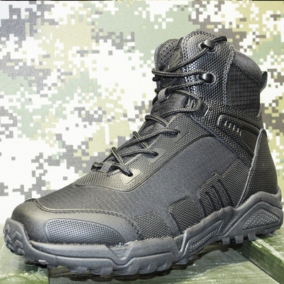 چکمه های نظامی مردانه و چکمه های تاکتیکی، CoolMax Tactical Combat دوامدار چرم کار مفید در فضای باز پیاده روی حمله بو