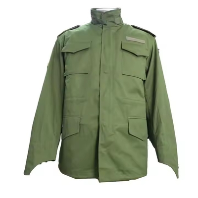کت زمستانی سبز ضد آب ریز با کیفیت بالا جاکت تاکتیکی M65 برای مردان آموزش پیاده روی و ورزش در فضای باز